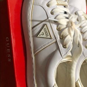 Guess white shoes